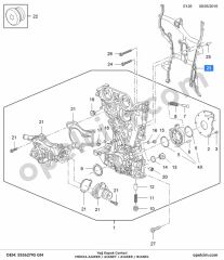 Opel Mokka Yağ Kapak Contası 1.4 Turbo (A14NET) GM 638130