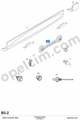 Opel Zafira A Marşbiyel Klipsi AKD 164987