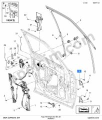 Opel Astra J Sol Kapı Menteşesi Ön Alt GM 130101