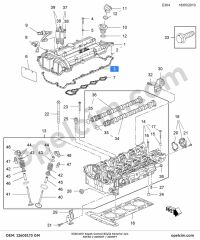 Opel Astra J Külbiratör Kapak Contası Büyük Kenarlar İçin (A20NFT A20NHT) GM 5821884