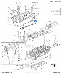 Opel Insignia A Külbiratör Kapak Contası Büyük Kenarlar İçin (A20NFT A20NHT) GM 5821884