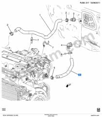 Opel Aveo Kalorifer Giriş Hortumu T300 YILPAR 96958208