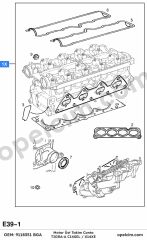 Opel Tigra A Motor Üst Takim Conta (C14SEL X14XE) BGA 1606034