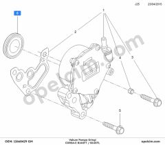 Opel Corsa E Vakum Pompa Oringi (B14XFL B14XFT) GM 2091135