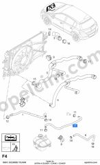 Opel Astra H Yedek Su Depo Hortumu (Z12XEP Z14XEP Z14XE) YILPAR 1336353