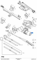 Opel Astra H Ön Silecek Motoru BOSCH 1273083