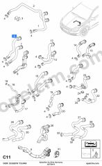 Opel Astra H Kalorifer Su Giriş Hortumu YILPAR 6818567