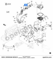 Opel Vectra C Hava Debimetresi 1.3 CDTI (Z13DTH) BOSCH 836639