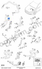Opel Zafira B Kalorifer Hortumu Çıkış YILPAR 6818568