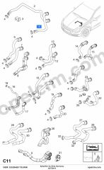 Opel Astra H Kalorifer Su Giriş Hortumu YILPAR 6818571