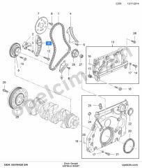 Opel Astra K Zincir Gergisi (B16DT) GM 636454