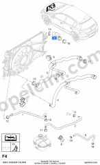 Opel Astra H Radyatör Üst Hortum (Z12XEP Z14XEP Z14XEL) YILPAR 1337720