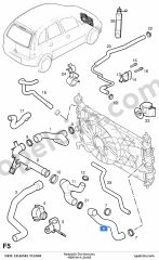 Opel Meriva A Radyatör Üst Hortumu 1.6 Ecotec (Z16XE) YILPAR 1337674