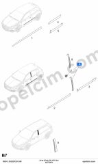 Opel Astra H Sol Orta Direk Diş Fitil GM 122782