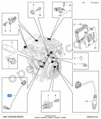 Opel Astra F Oksijen Sensörü Bilumum 1.2 Ecotec (A12XEL) BOSCH 855235