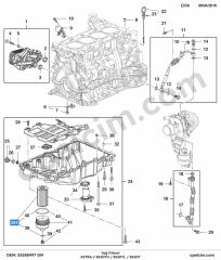 Opel Astra J Yağ Filtresi GM 650163