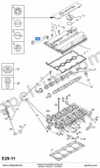 Opel Astra J Karter Havalandırma Borusu 1.6 Ecotec (A16XER) GM 652396
