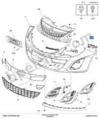 Opel Corsa D Sol Tampon Ayağı Ön GM 1406207