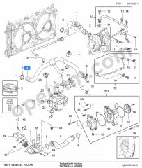Opel Insignia A Radyatör Alt Hortum 2.0 Turbo (A20NHT) YILPAR 1337891