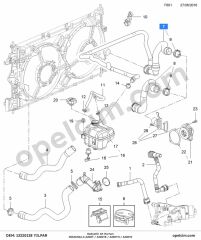 Opel Insignia A Radyatör Alt Hortum (A20DTH A20DTE A20DT) YILPAR 1337893