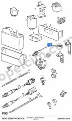 Opel Astra F Oksijen Sensörü (X16SZR X16XEL) BOSCH 855333