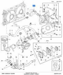 Opel Insignia A Radyatör Giriş Hortumu 2.0 Turbo (A20NHT A20NFT) YILPAR 1337894