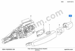 Opel Astra J Kapı Açma Kolu Uç Parça GM 92233091