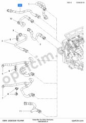 Opel Insignia A Kalorifer Su Giriş Hortumu 2.0 D YILPAR 1818592
