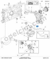Opel Insignia A Gaz Boşaltma Hortumu 1.6 Ecotec (A16XER A18XER) YILPAR 1336860