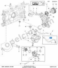 Opel Insignia A Gaz Boşaltma Hortumu 1.6 Ecotec (A16XER A18XER) YILPAR 1336861