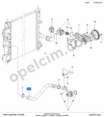 Opel Astra J Radyatör Üst Hortumu (A14NET A14XER B14NET) YILPAR 1337839