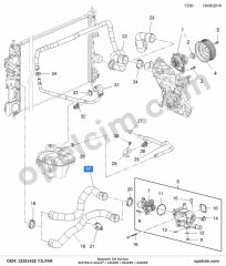 Opel Zafira C Radyatör Üst Hortum Astr-J (A16XER A16LET A18XER) YILPAR 1337840