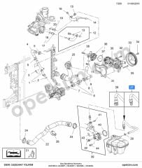 Opel Zafira C Gaz Boşaltma Hortumu (A14NET B14NEL B14NET) YILPAR 1336360