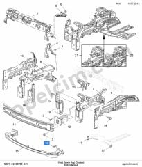 Opel Insignia A Viraj Demir Kep Civatasi GM 4805790
