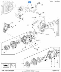 Opel Astra J Kalorfer Hortumu (A14NET A14XER A14NEL) YILPAR 1818493