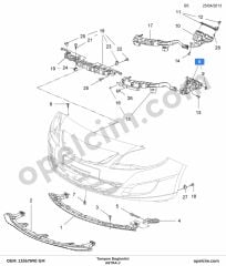 Opel Astra J Tampon Bağlantısı GM 1406302