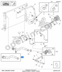 Opel Corsa D Radyatör Üst Hortumu (A13DTE A13DTC A13DTR) YILPAR 6337025