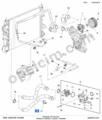 Opel Zafira C Radyatör Üst Hortum (A16XER A16LET B16XER) YILPAR 1337853