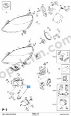 Opel Zafira B Sis Far Seti BSG 1710369 1710368