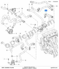 Opel Insignia A Kalorifer Gırış Hortumu 2.0 CDTI (A20DTH A20DTC) YILPAR 1818678