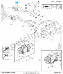 Opel Astra J Kalorfıer Hortumu Giriş (A16XER A16LET B16XER) YILPAR 1818600