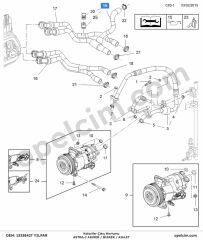 Opel Astra J Kalorifer Çıkış Hortumu (A16XER A16LET B16XER) YILPAR 1818601