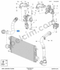 Opel Zafira C Turbo Hortumu YILPAR 860418