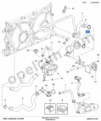 Opel Insignia A Radyatör Alt Hortumu 09>17 YILPAR 1336536
