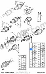 Opel Astra F Sol Aks Komple Kisa BSG 374211