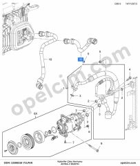 Opel Astra J Kalorifer Çıkış Hortumu 1.6 CDTI (B16DTH) YILPAR 1818744