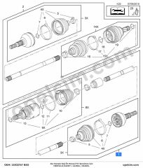 Opel Meriva B Aks Komple Sağ Ön Manuel F17 Şanziman İçin 1.4 Turbo (A14NEL) BSG 374869