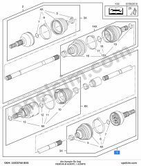 Opel Meriva B Ön Aks Komple Sağ 1.3 CDTI (A13DTC A13DTE) BSG 374870