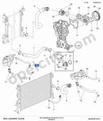 Opel Corsa E Gaz Boşaltma Hortumu 1.2 1.4 YILPAR 1337883