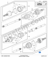Opel Meriva B Ön Aks Komple Sağ 1.4 Ecotec (A14XER B14XER) BSG 374765